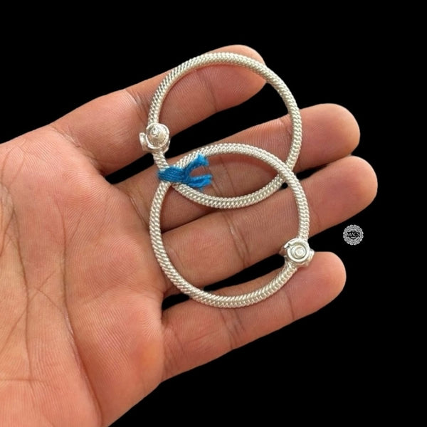 Silver baby anklet (pair)